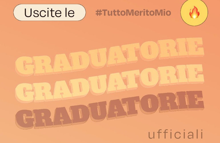 Pubblicate le graduatorie della quarta edizione di #TuttoMeritoMio